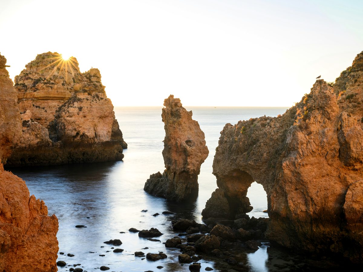 The rock stacks at Ponta da Piedade, near Lagos