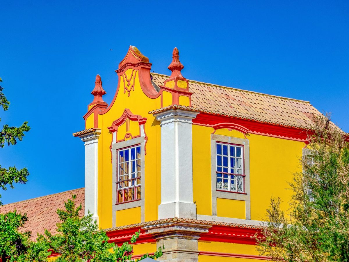 A yellow-fronted town house in Tavira, in the eastern Algarve