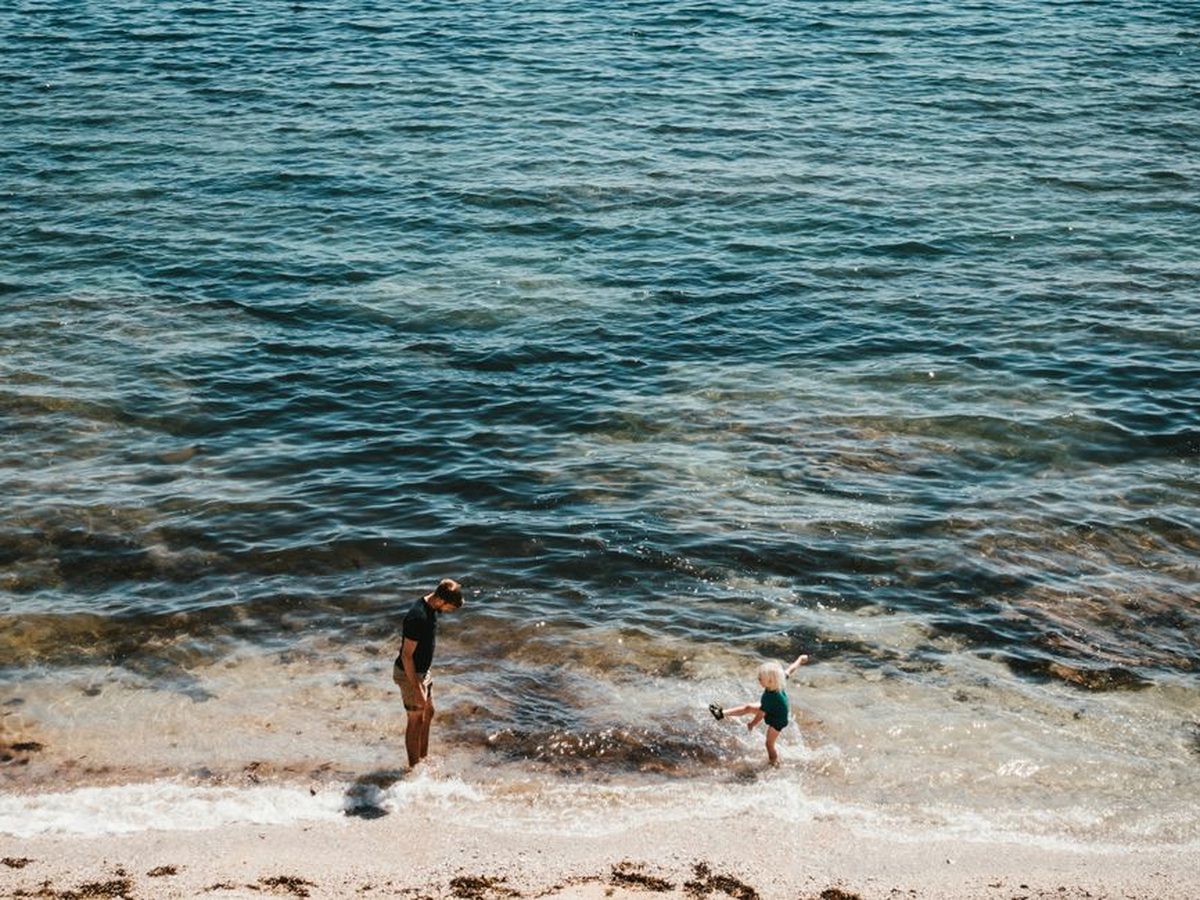 A family beach at Falmouth