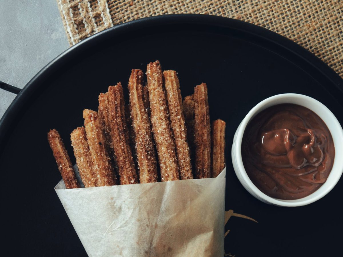 Churros and thick hot chocolate