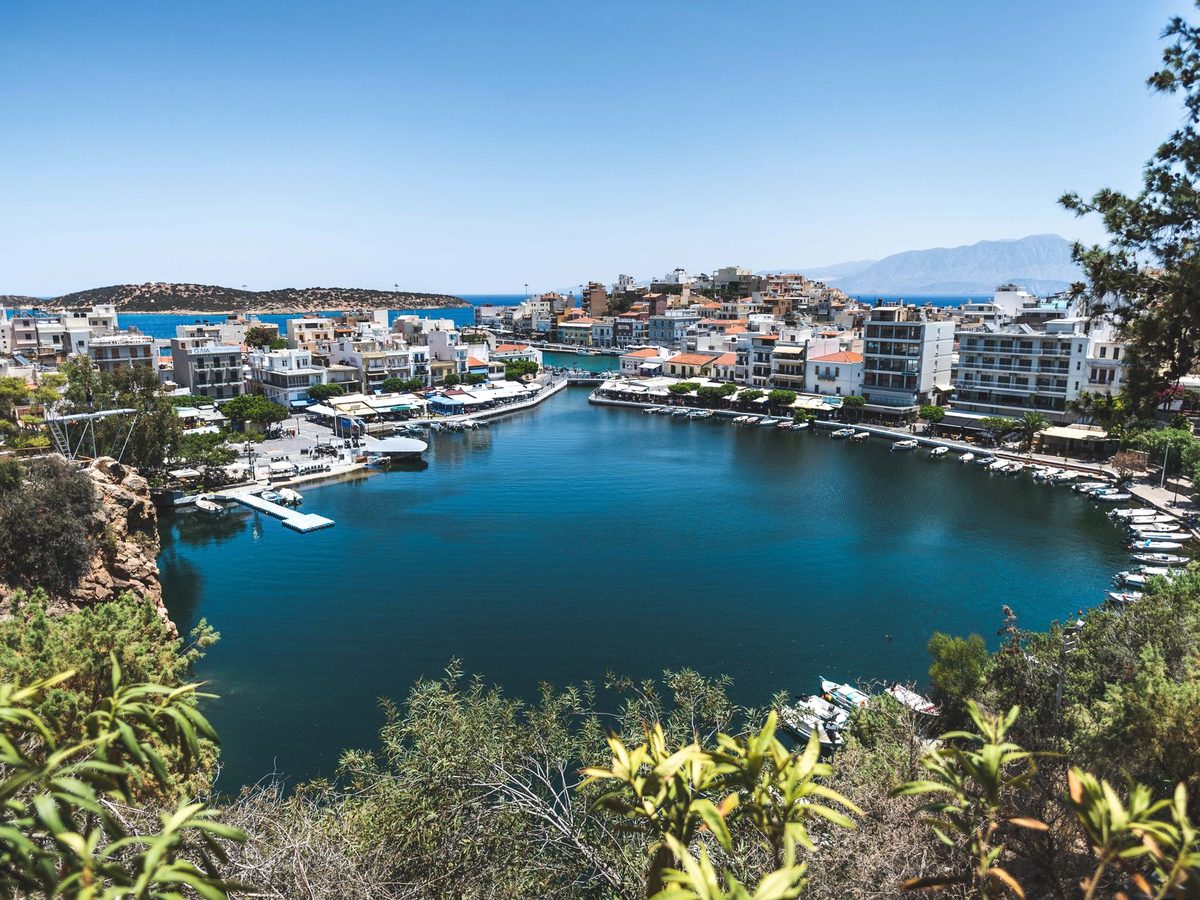 The lake harbour at Agios Nikolaos