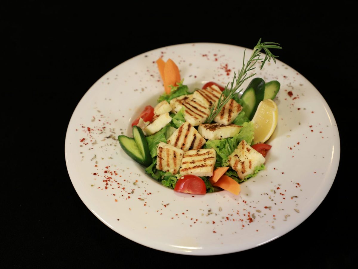 Grilled halloumi, the island's cheese