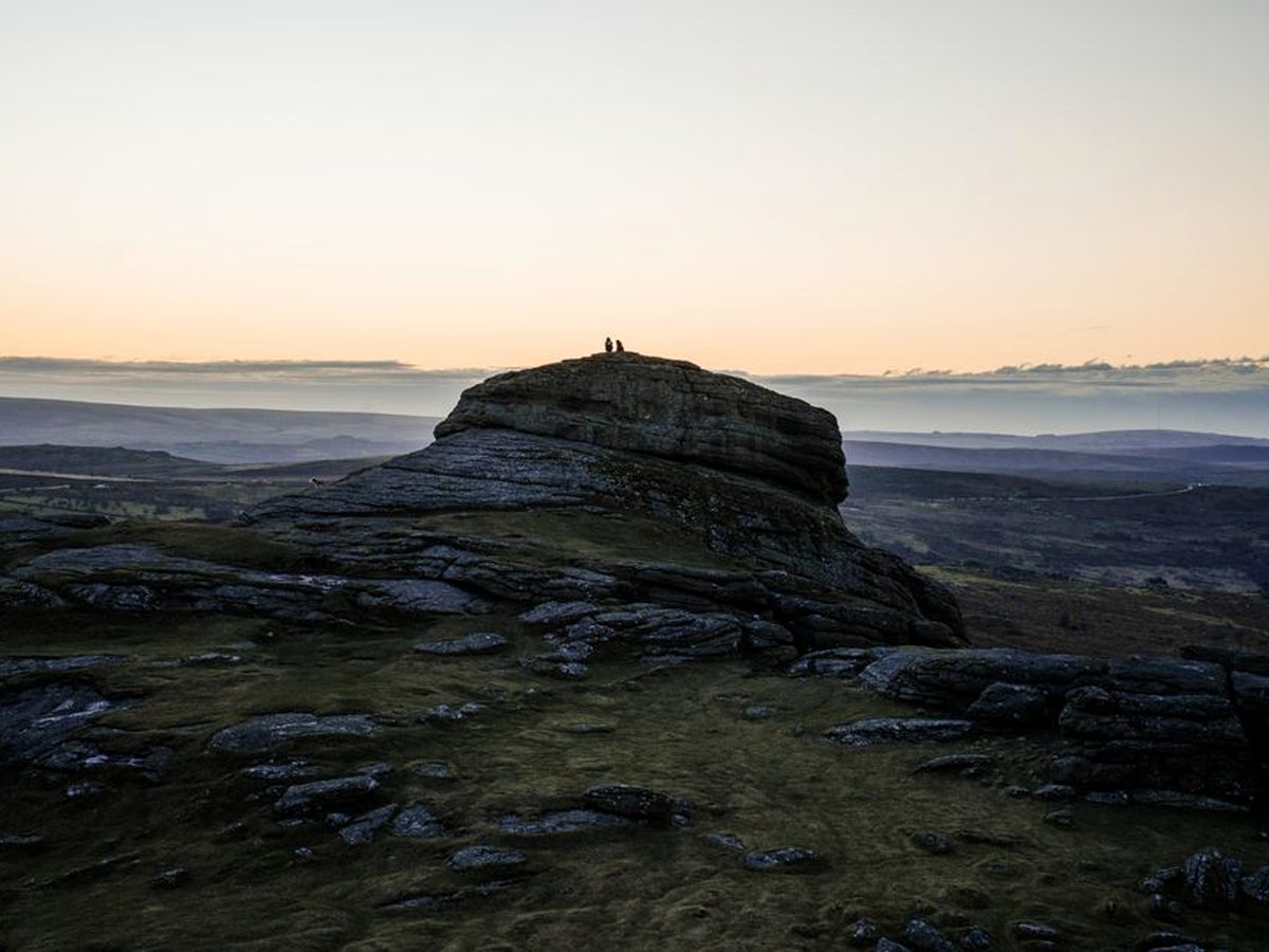 Haytor on Dartmoor at dusk
