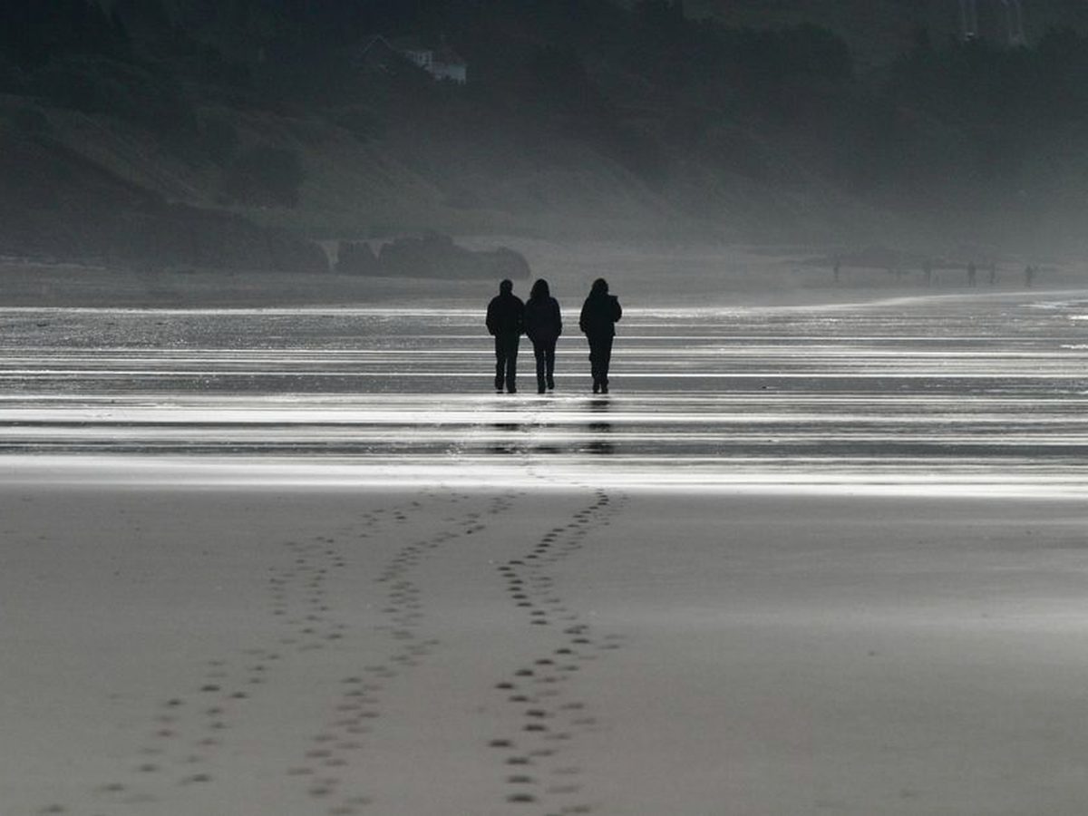Woolacombe beach at low tide