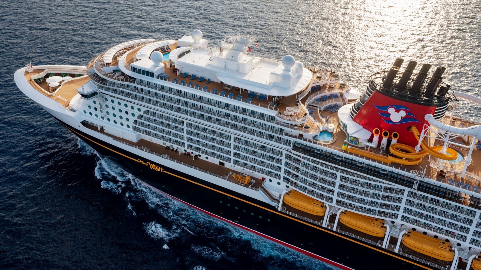 Disney Wish sailing at sea