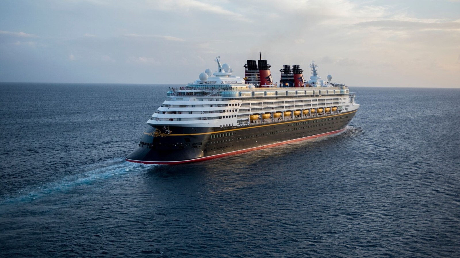 Disney Wonder sailing at sea