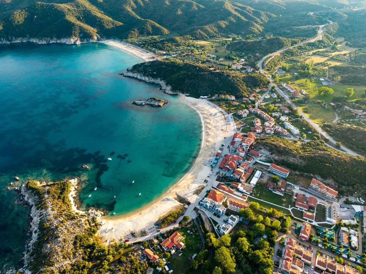 The bay at Kalamitsi, near Sithonia's southern tip