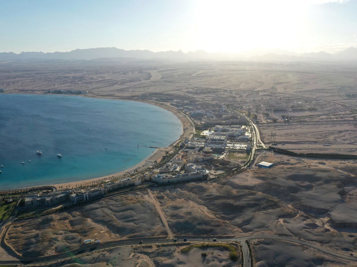 Desert meets sea along the Hurghada coast
