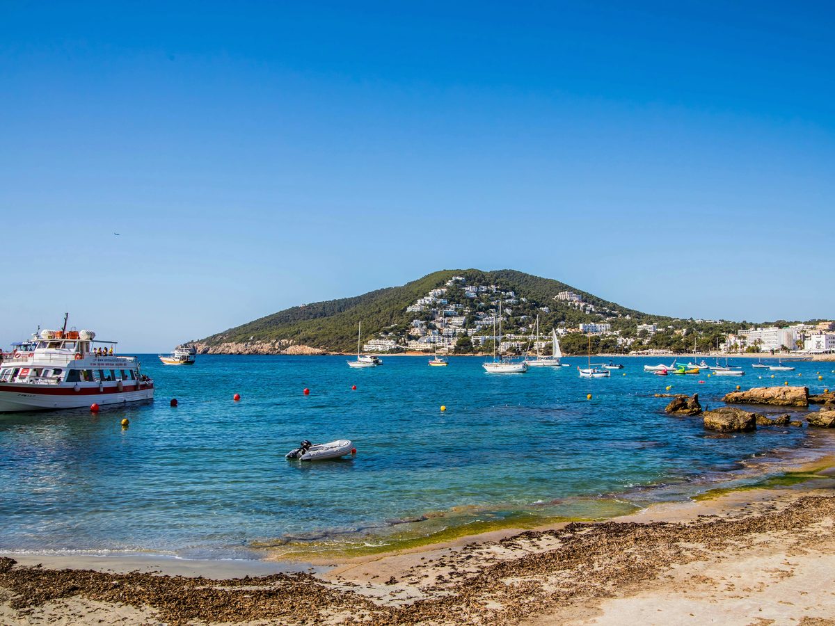 A bay on the quieter northern side of the island