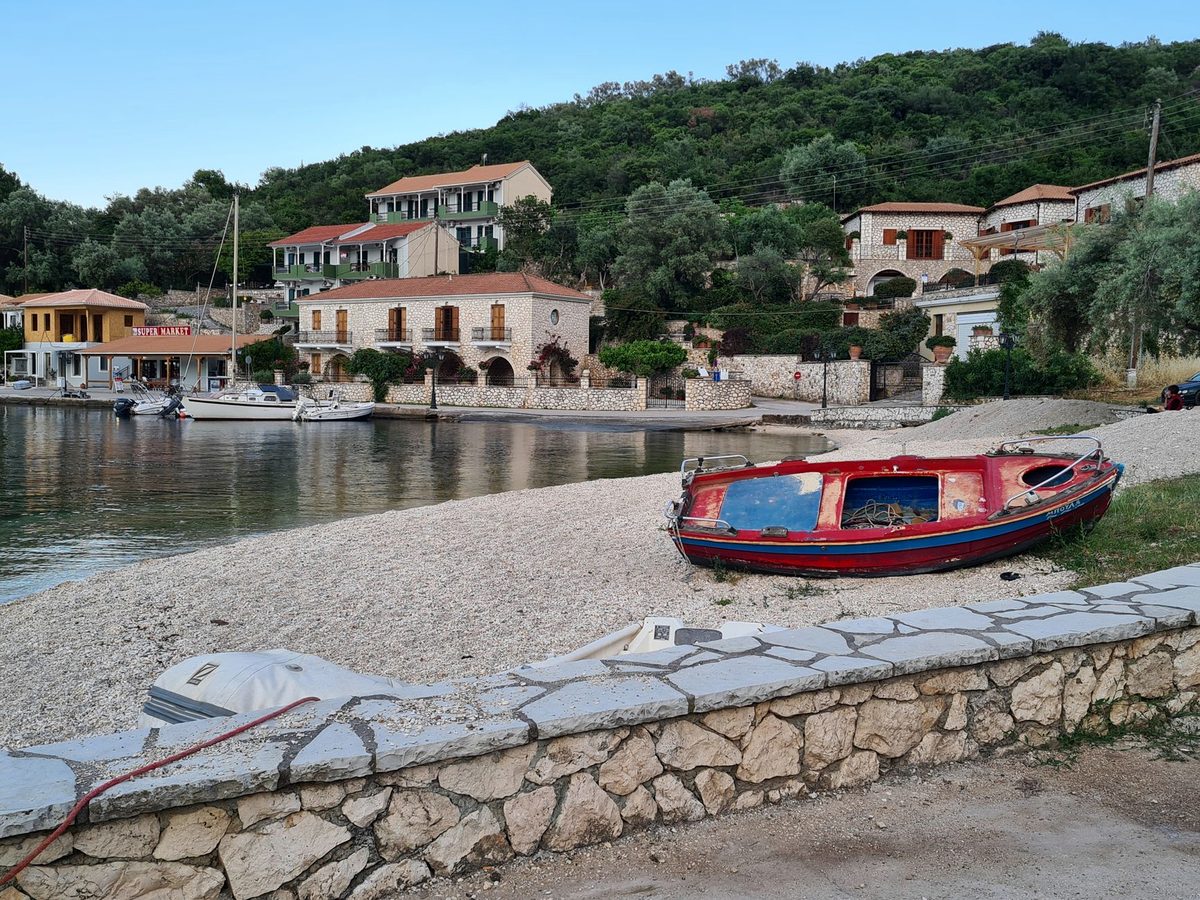 A typical harbour village with its pebble beach