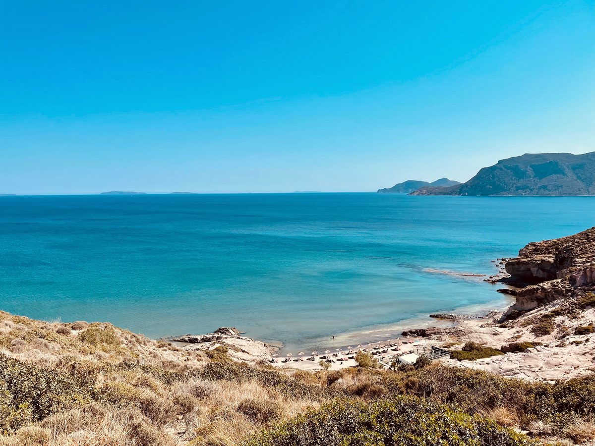 A bay at the Kefalos end of the island