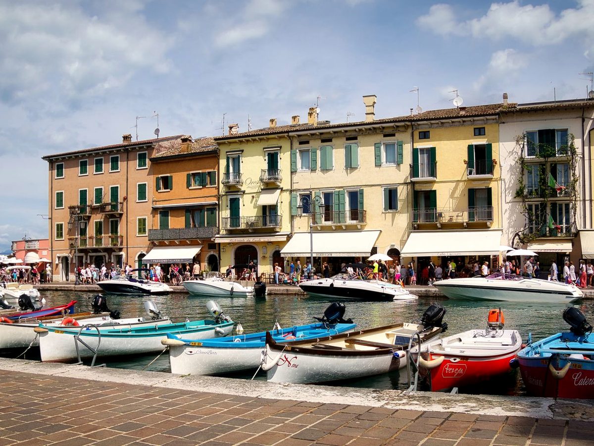The little harbour at Lazise