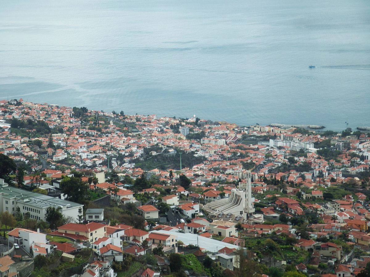 Funchal spread across its bowl of hills