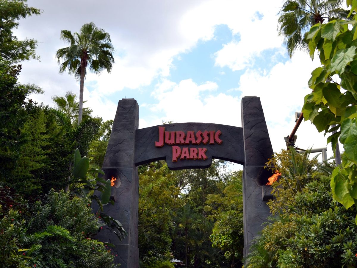 The Jurassic Park entrance at Universal's Islands of Adventure
