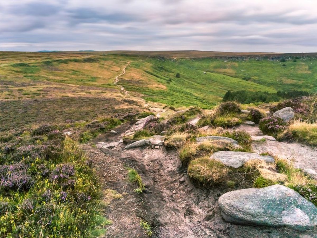 Stanage Edge in the Dark Peak