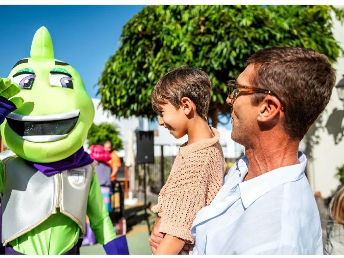 Tagorín, one of the resort mascots.