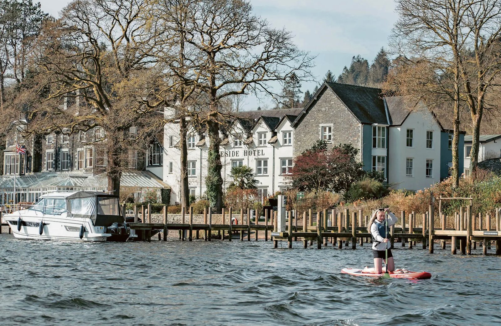 Lakeside Hotel & Spa, a country-house hotel in its gardens on the wooded southern shore of Lake Windermere.