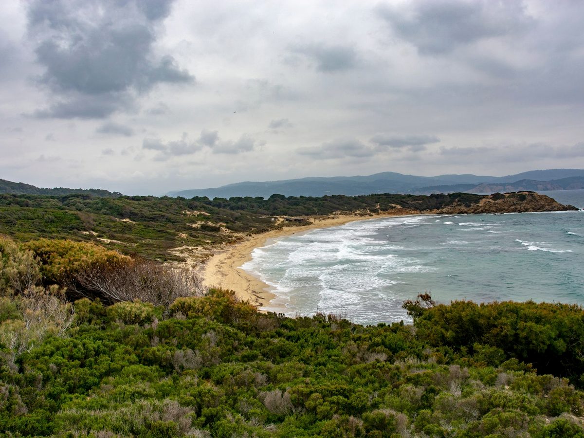 The wilder north coast, exposed to wind and swell