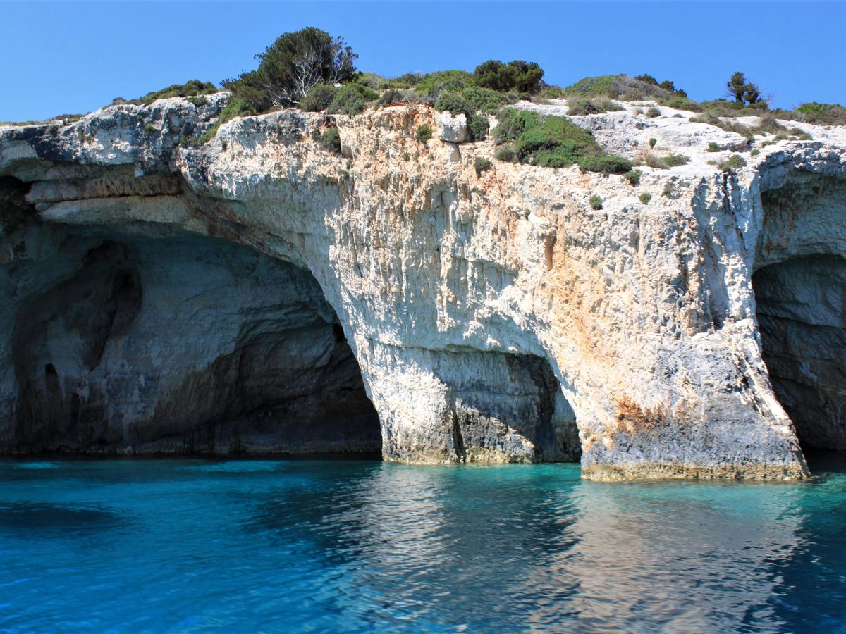 The Blue Caves near Cape Skinari